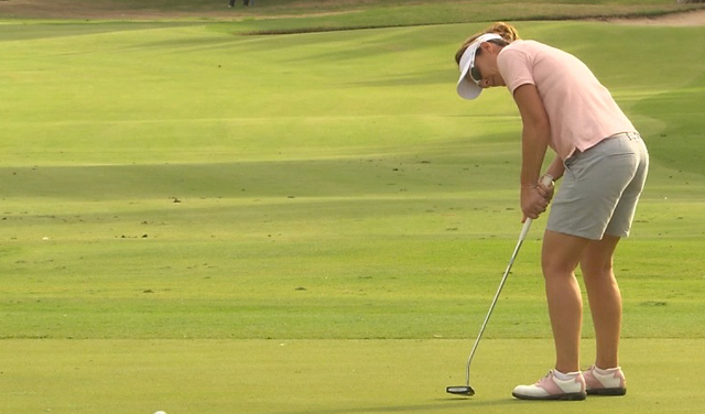 Gwladys Nocera lors du 2e tour du RACV Ladies Masters (ALPG Tour) Gwladys Nocera lors du 2e tour du RACV Ladies Masters (ALPG Tour)