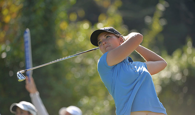 Marion Ricordeau lors du Lacoste Ladies Open de France 2014 (Alexis Orloff / ffgolf)