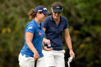 Valentine Derrey et Gwladys Nocera (Ladies European Tour)