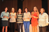 Les vainqueurs de la Solheim Cup honorées