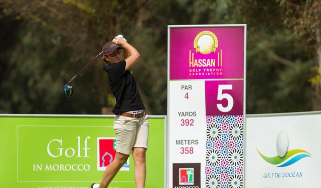 Gwladys Nocera lors de la Lalla Meryem Cup 2014 (Tristan Jones / LET) Gwladys Nocera lors de la Lalla Meryem Cup 2014 (Tristan Jones / LET)