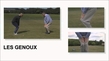 L'échauffement du golfeur senior