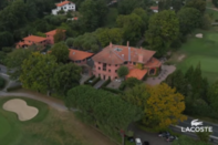 Survol du golf de Chantaco, parcours du Lacoste Ladies Open de France